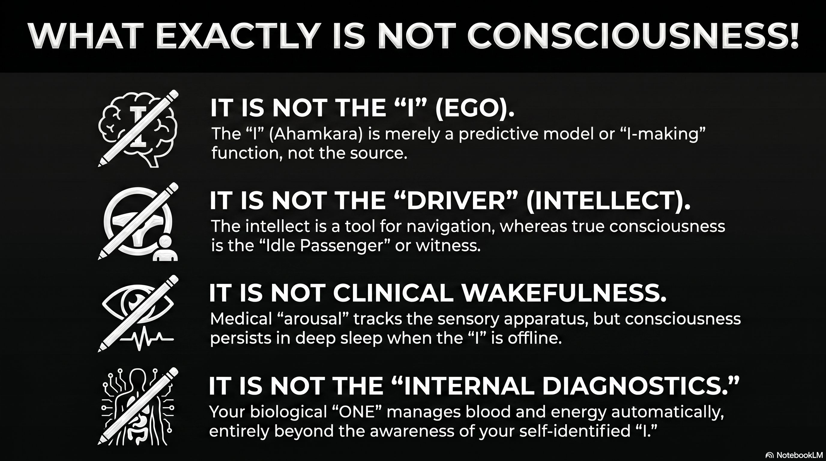 what exactly is NOT consciousness !